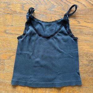 Brandy Melville Black Ribbed Tank Top